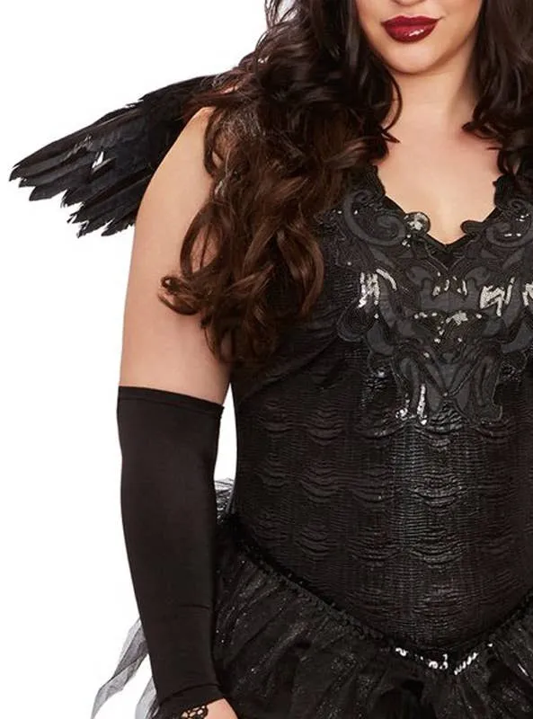 Angel of Darkness Womens Deluxe Plus Size Halloween Costume