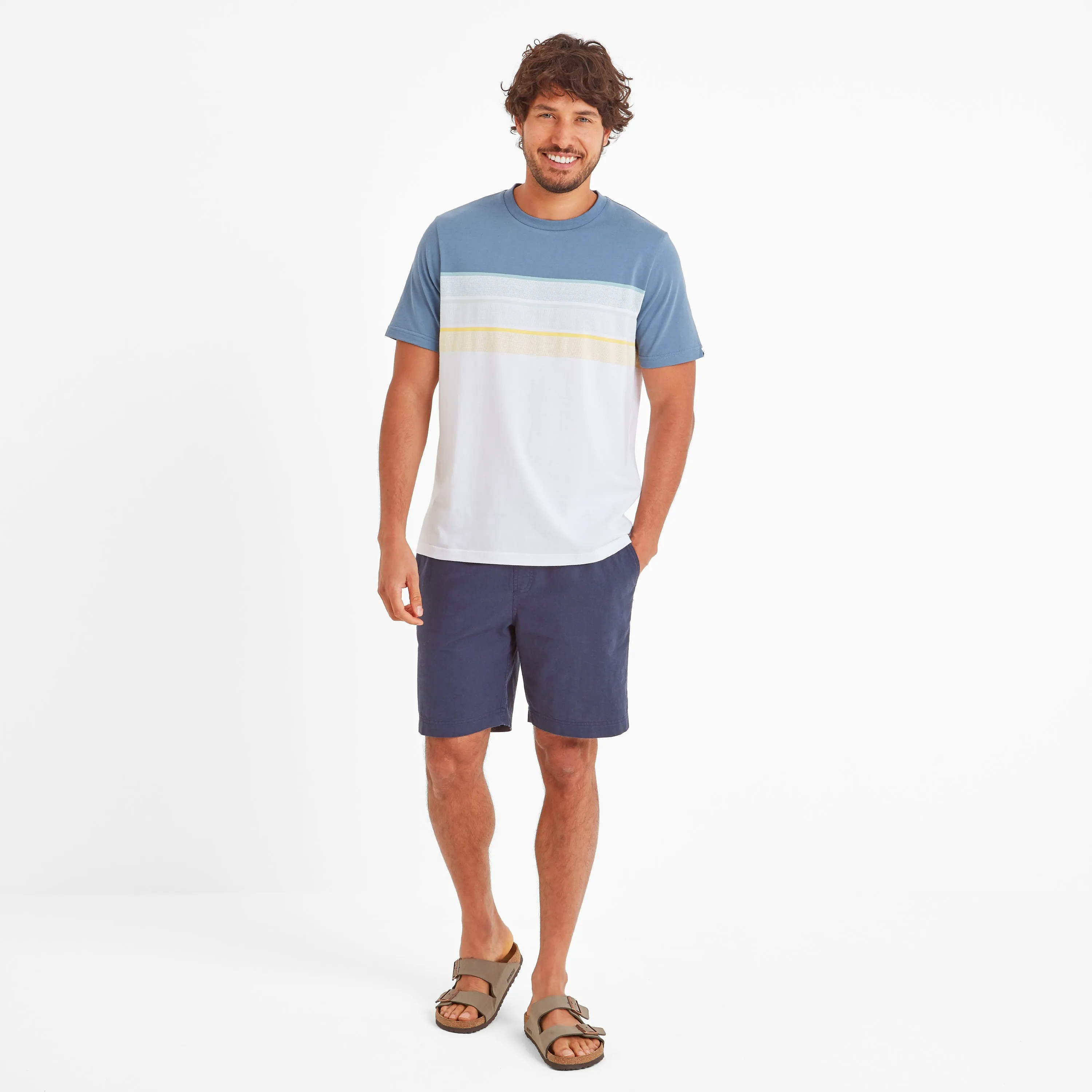 Blaxhall Mens T-Shirt - Blue Dolphin