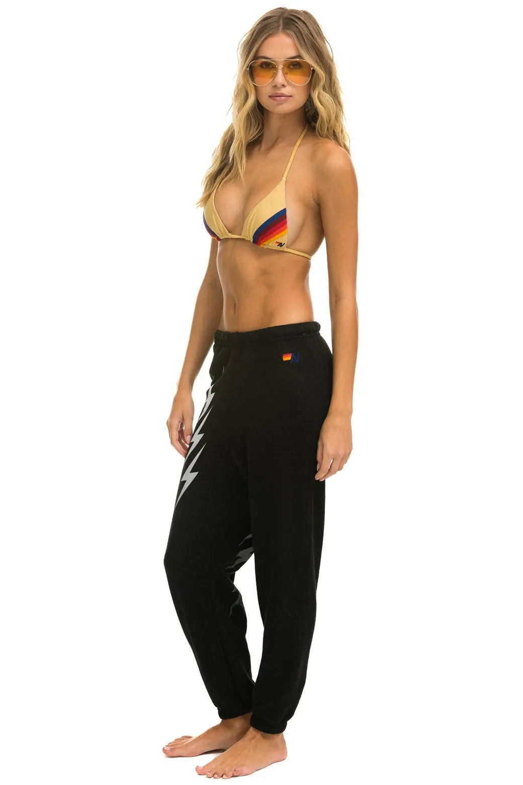 BOLT GRADIENT SWEATPANTS - BLACK // GREY
