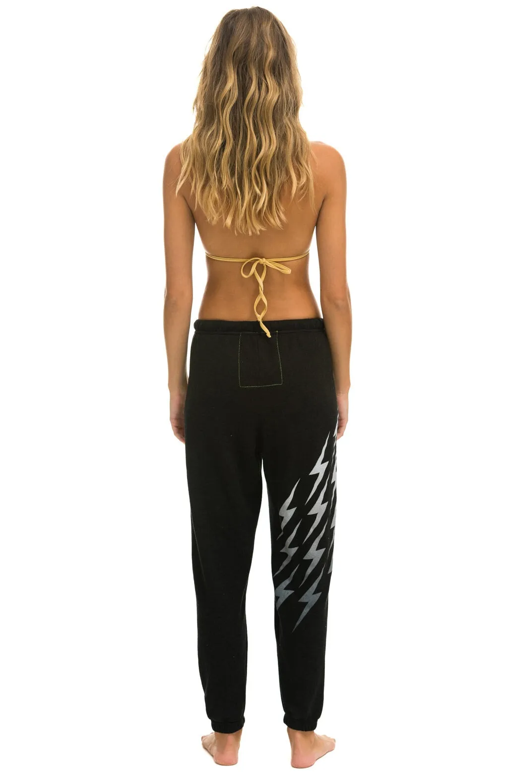 BOLT GRADIENT SWEATPANTS - BLACK // GREY