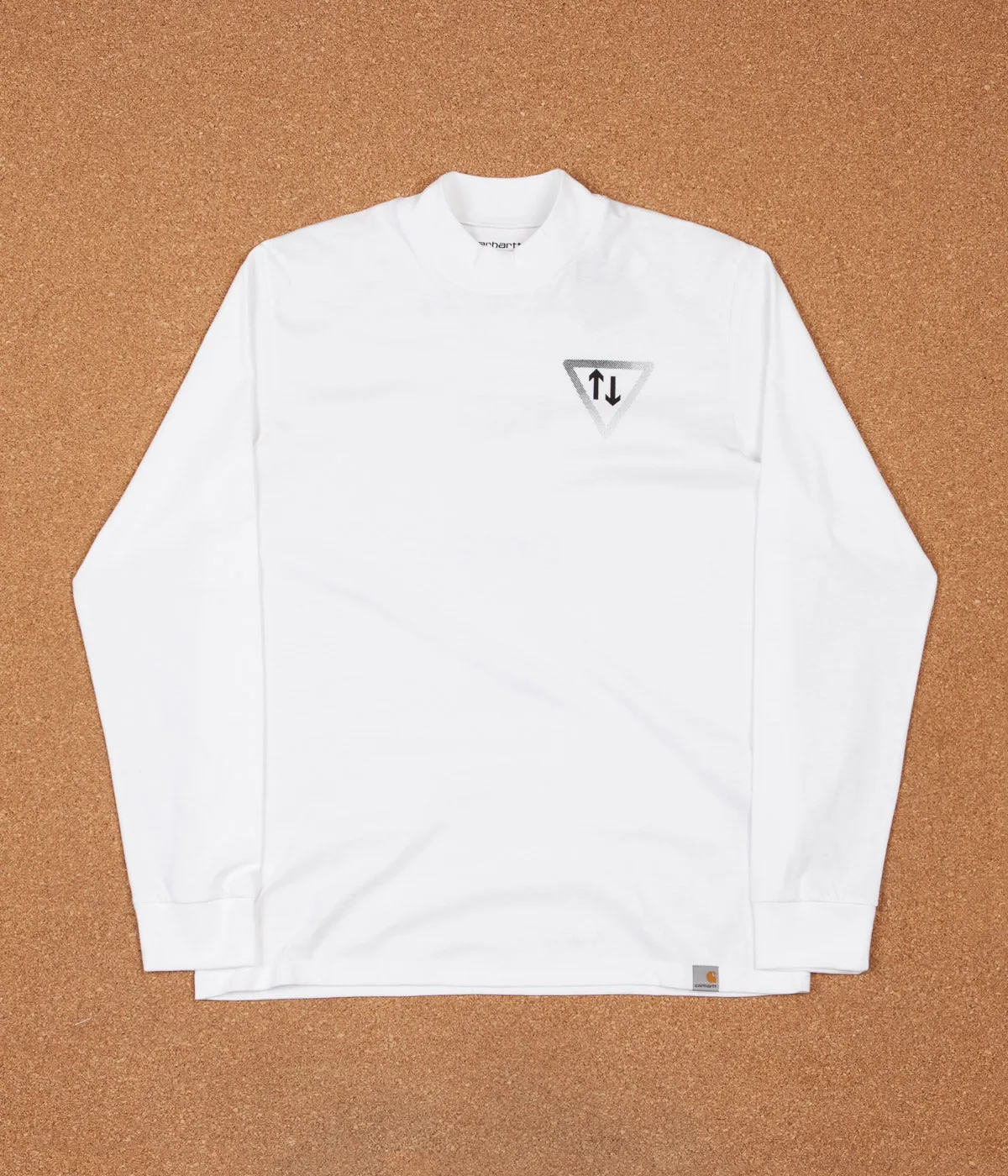 Carhartt Highneck Wish Long Sleeve T-Shirt - White / Black