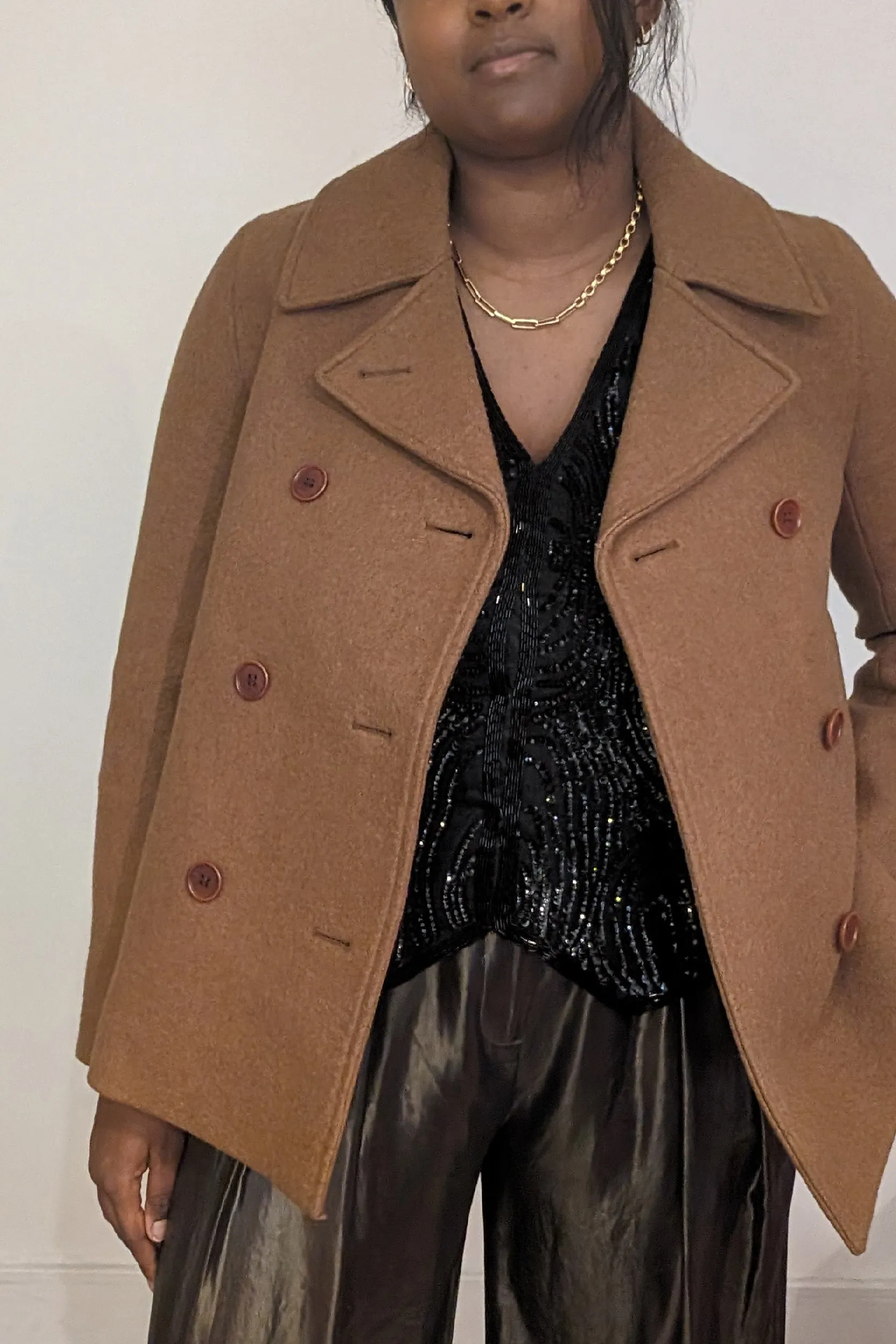 COS CAMEL PEA COAT