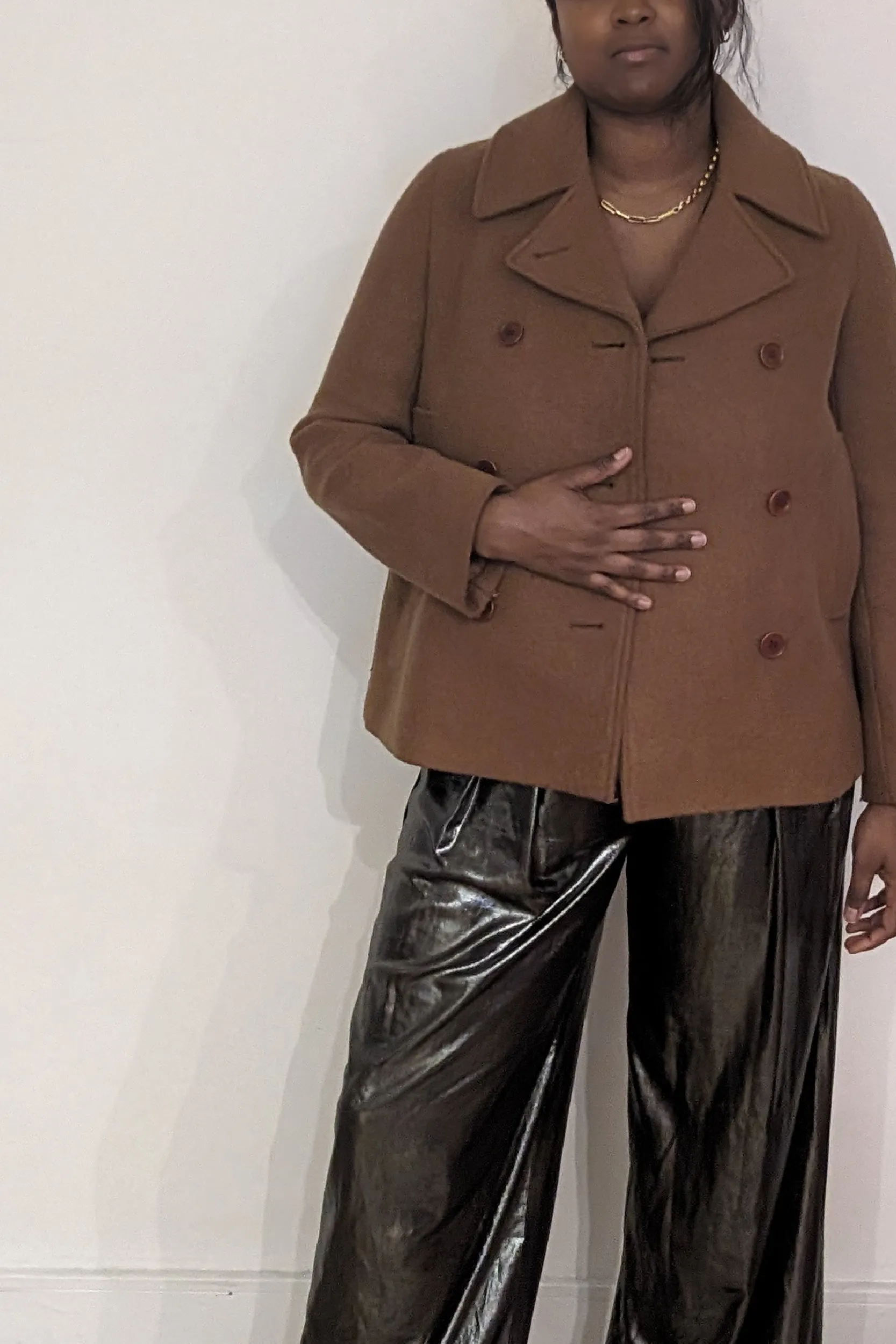 COS CAMEL PEA COAT