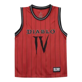 Diablo IV Red Basketball Jersey