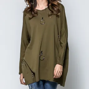 Fashion Solid Color Casual T-Shirt Women Wholesale
