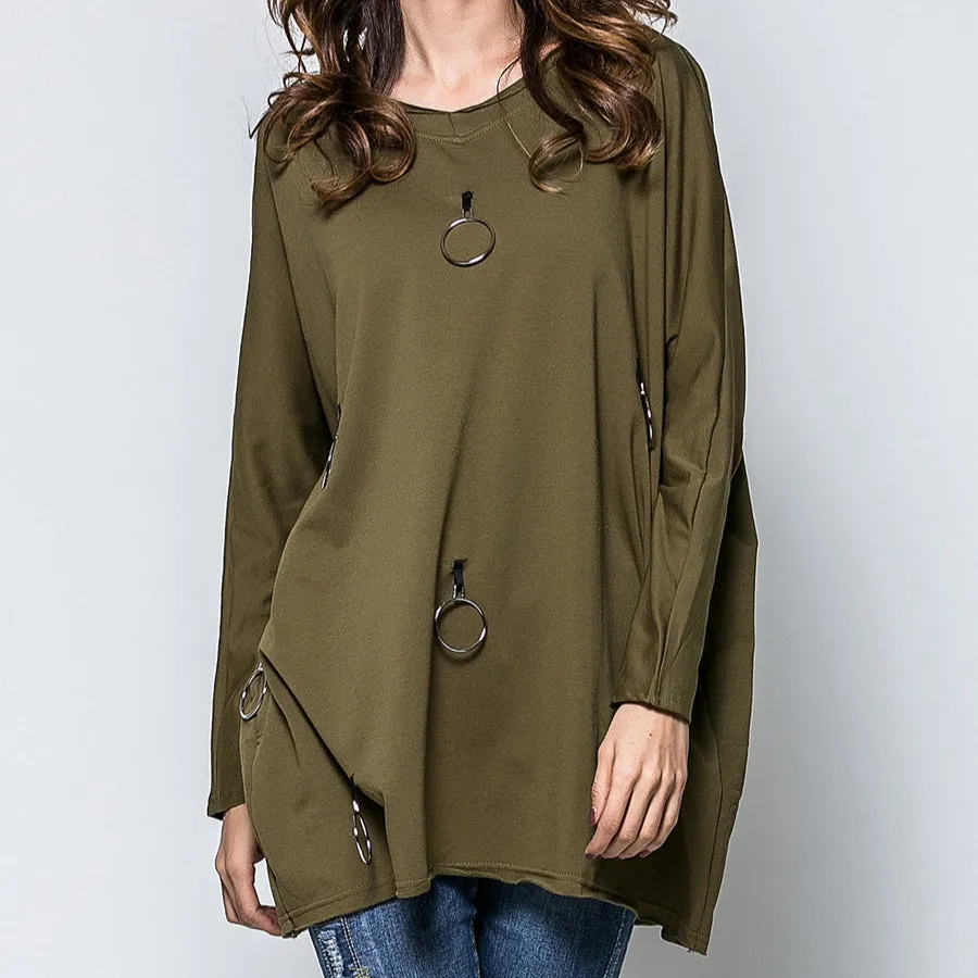 Fashion Solid Color Casual T-Shirt Women Wholesale