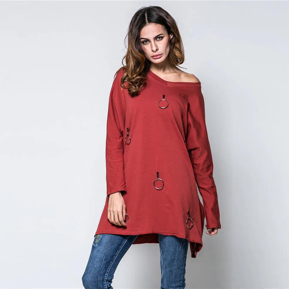 Fashion Solid Color Casual T-Shirt Women Wholesale