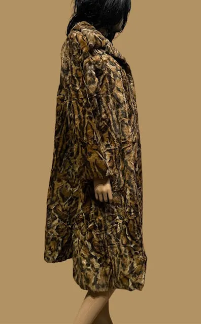 Faux Fur Long Coat #W136