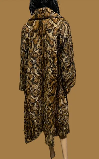 Faux Fur Long Coat #W136