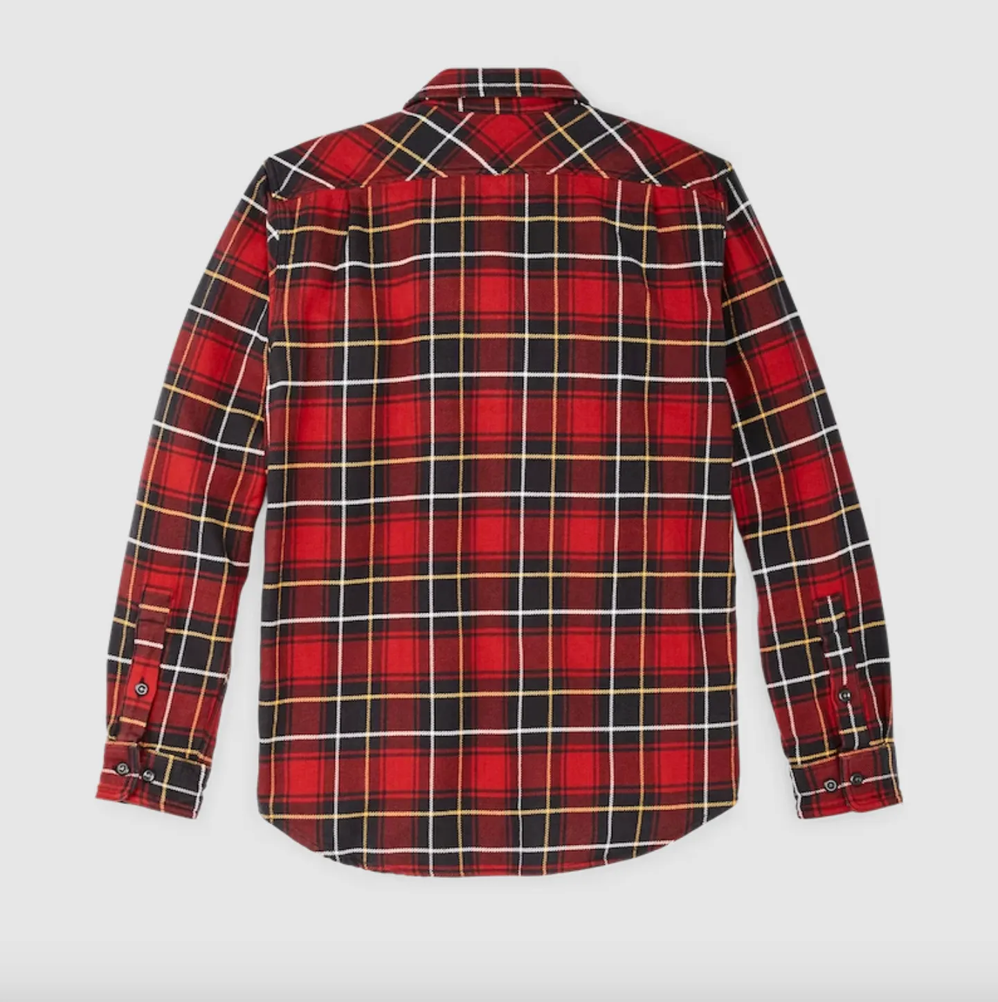 Filson- Vintage Flannel Work Shirt  Red Charcoal Plaid