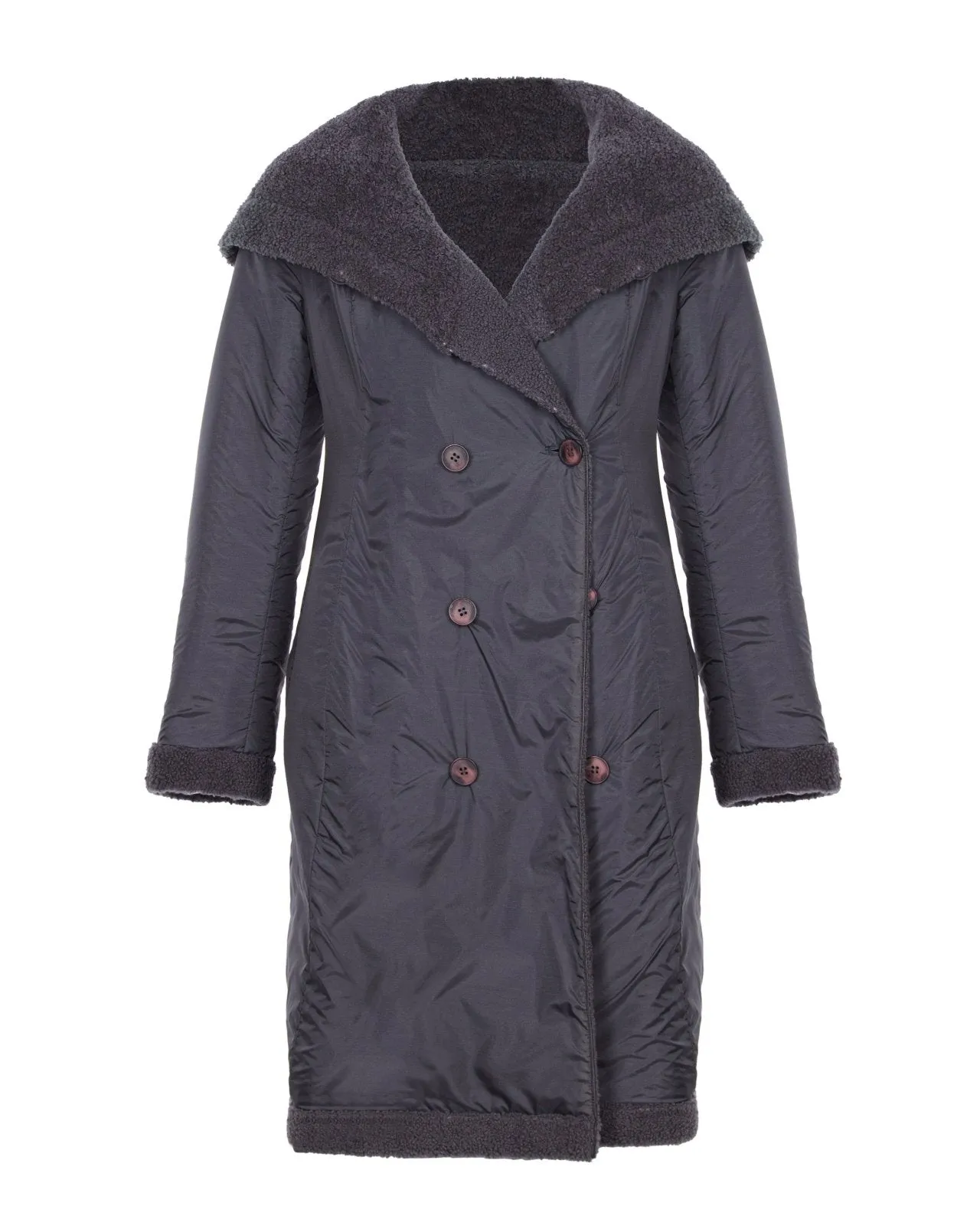 Grey Long Fur Coat