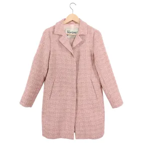 Herno Pink Quartz Tweed Spring Coat - IT42 / USA 6