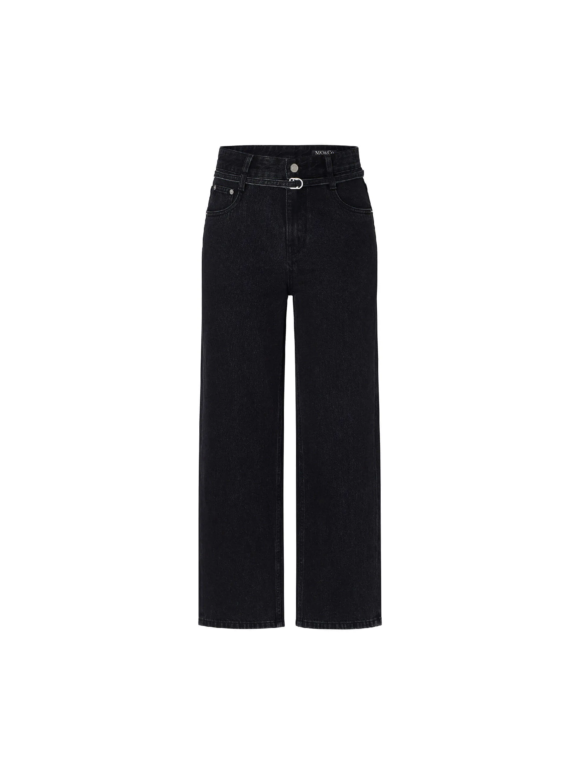 Include Belt Straight Jeans