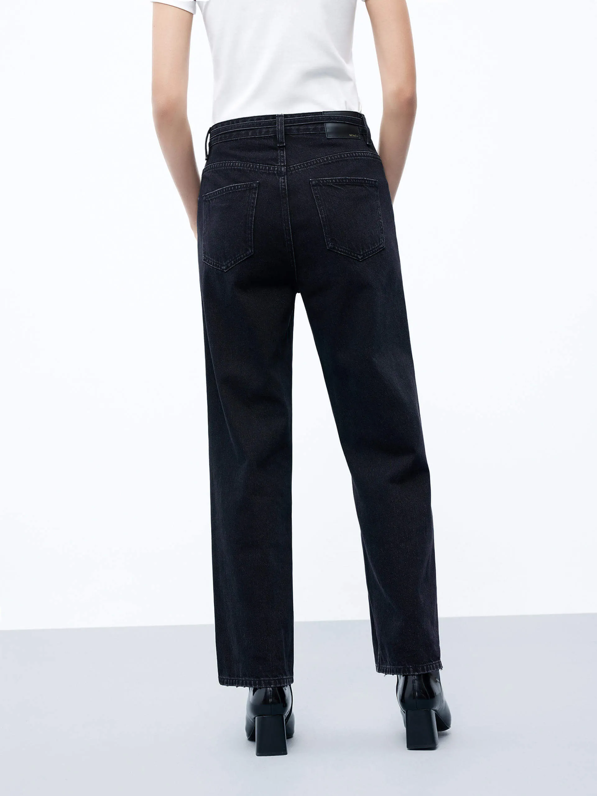 Include Belt Straight Jeans