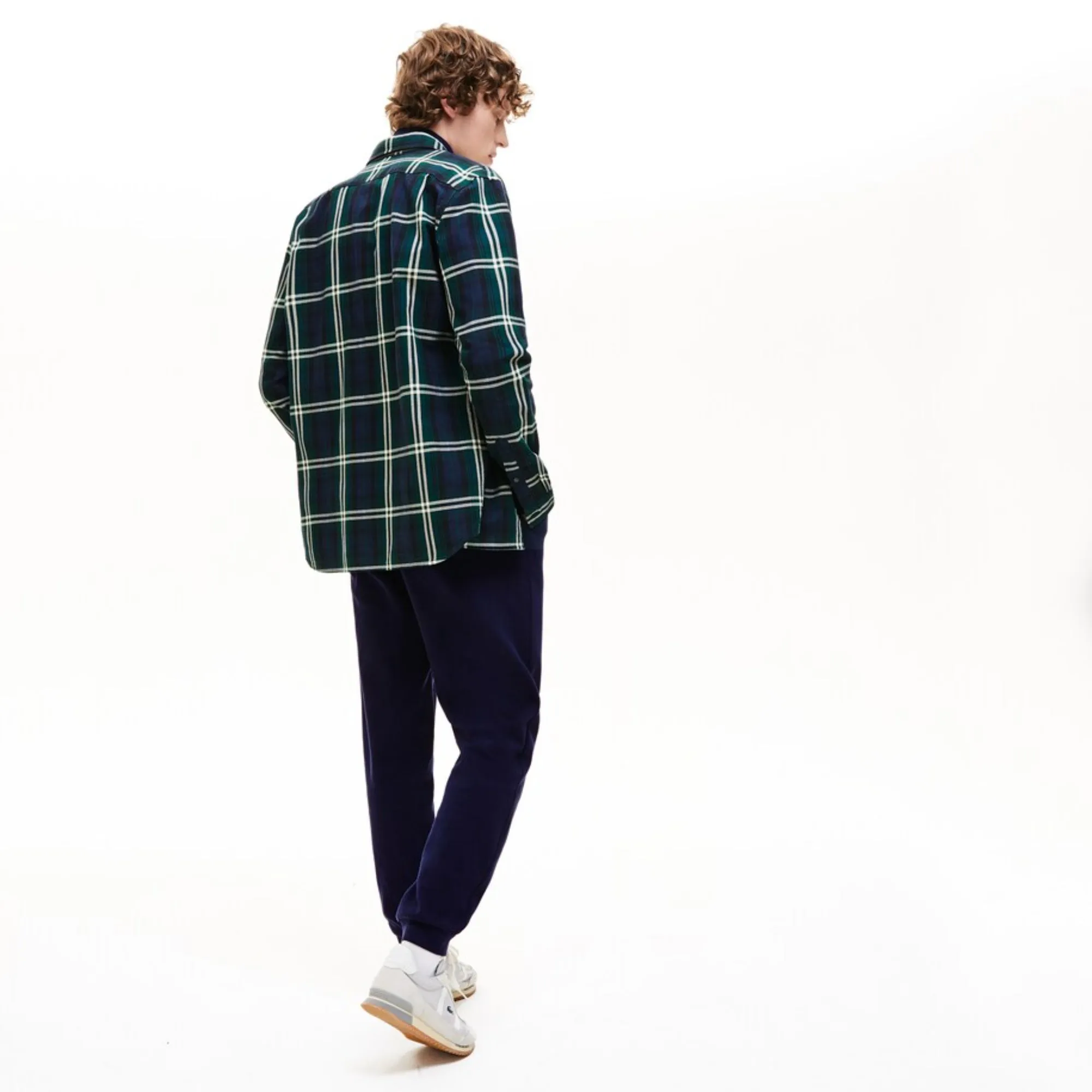 Lacoste Men'S Elasticized Waistband Piqué Fleece Sweatpants - Sinople