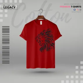 Legacy Men's Powerful lion Printed T-Shirt