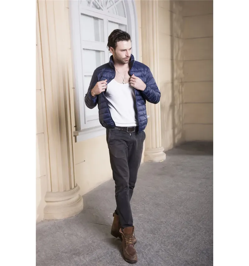 Men's quilted transition jacket - Lightweight, insulated, casual