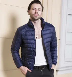 Men's quilted transition jacket - Lightweight, insulated, casual