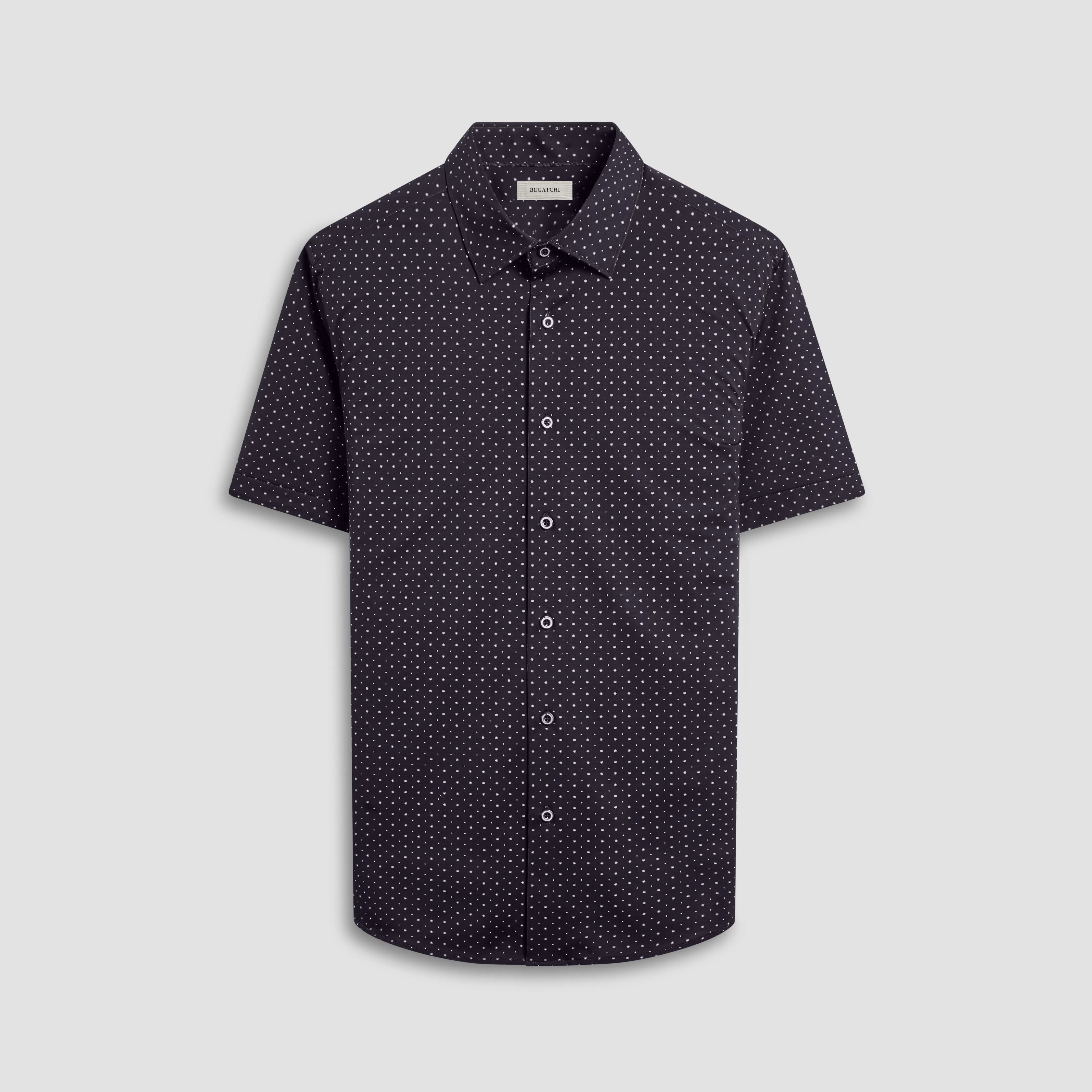 Miles Geometric OoohCotton Short-Sleeve Shirt