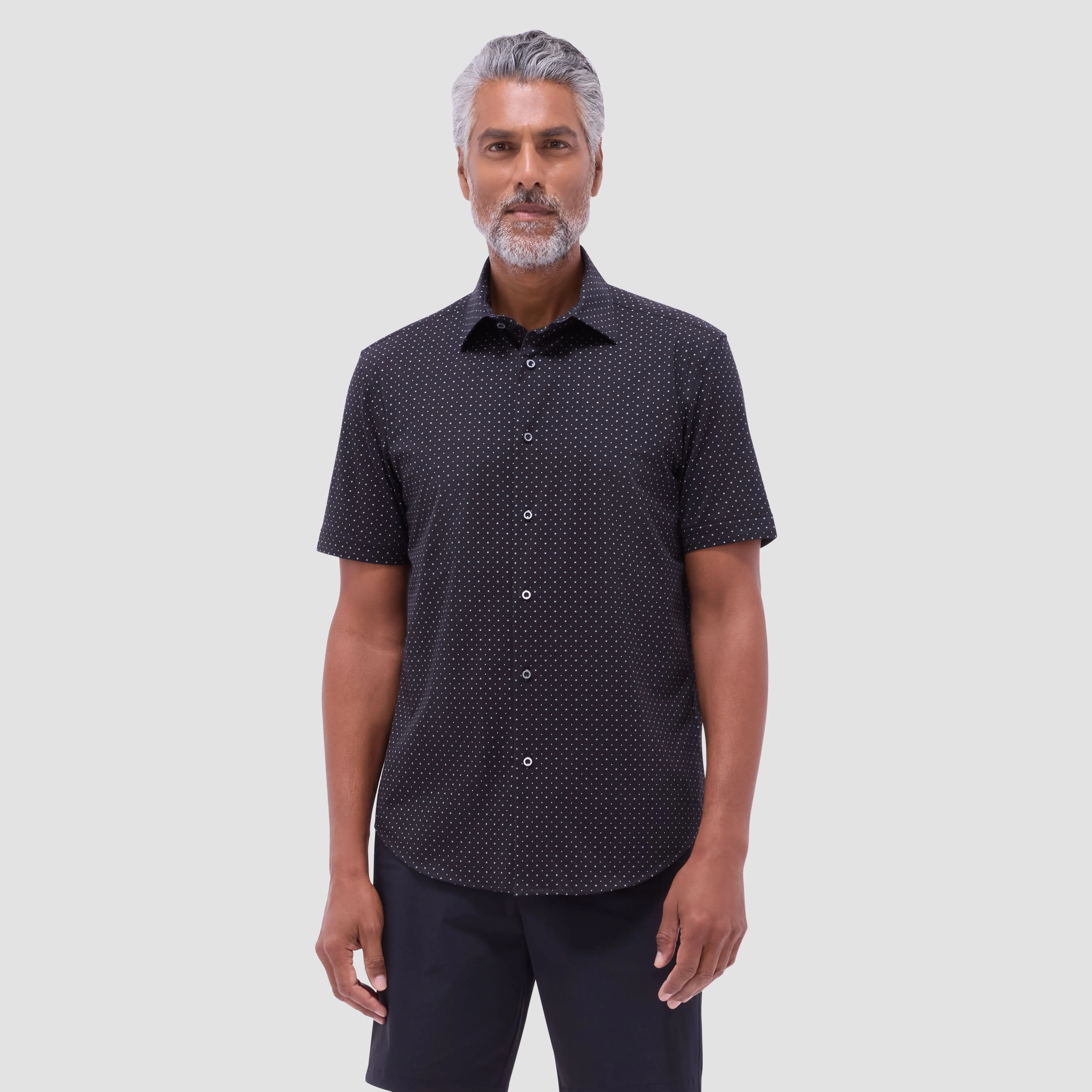 Miles Geometric OoohCotton Short-Sleeve Shirt