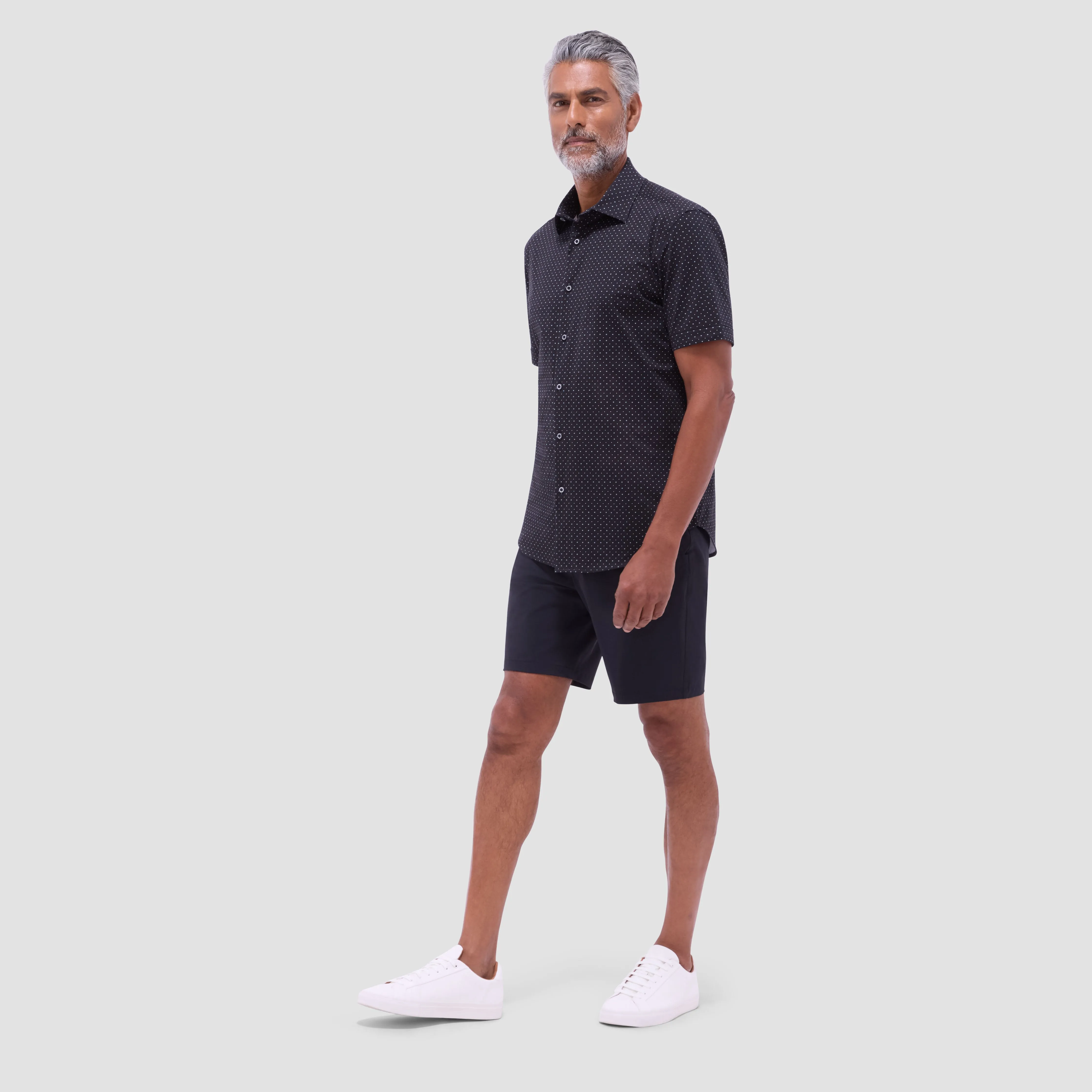 Miles Geometric OoohCotton Short-Sleeve Shirt