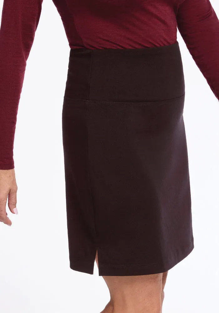 Monroe Knee Length Skirt • Final Sale Deals! - French Roast