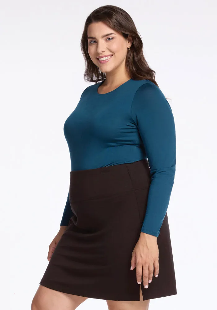 Monroe Knee Length Skirt • Final Sale Deals! - French Roast