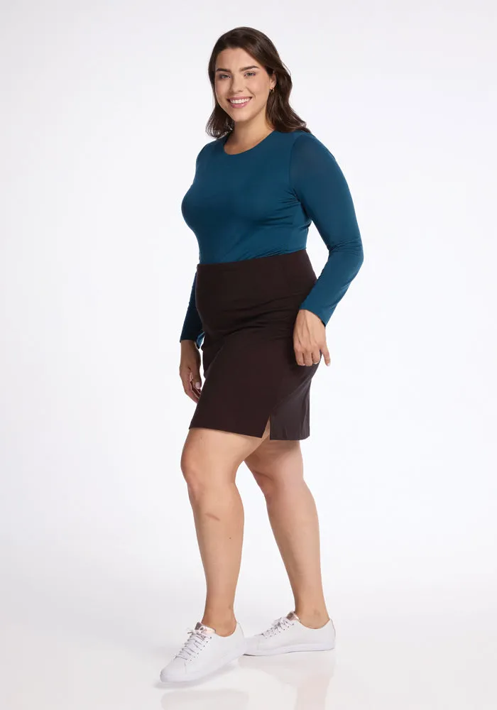 Monroe Knee Length Skirt • Final Sale Deals! - French Roast