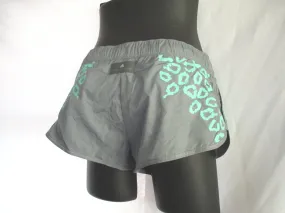 NEW ADIDAS STELLA MCCARTNEY Run Perf Shorts 36 GREY BLUE LEOPARD