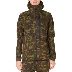 Nike Tech Fleece Camo Men's Full Zip Hoodie Green Camouflage
