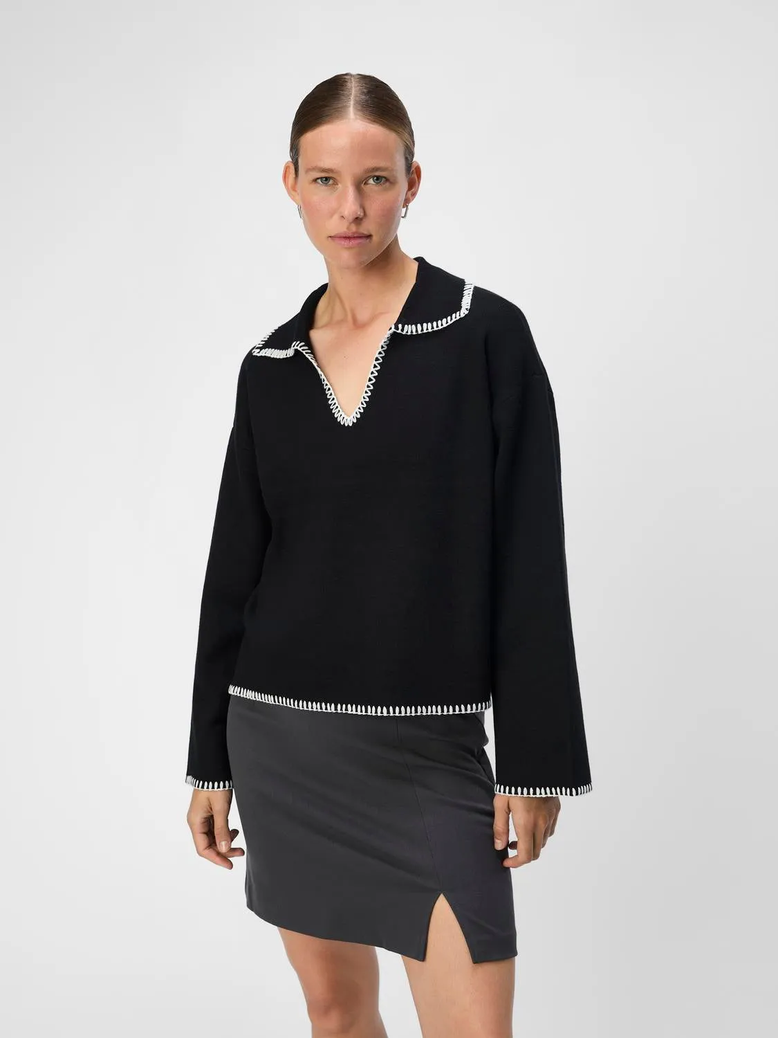 OBJREYNARD Pullover - Black