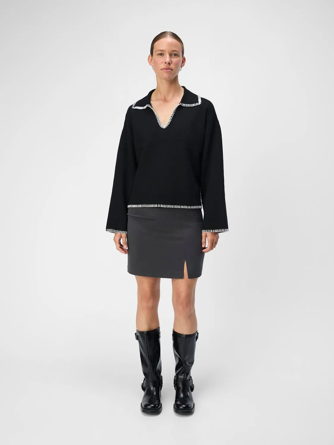 OBJREYNARD Pullover - Black