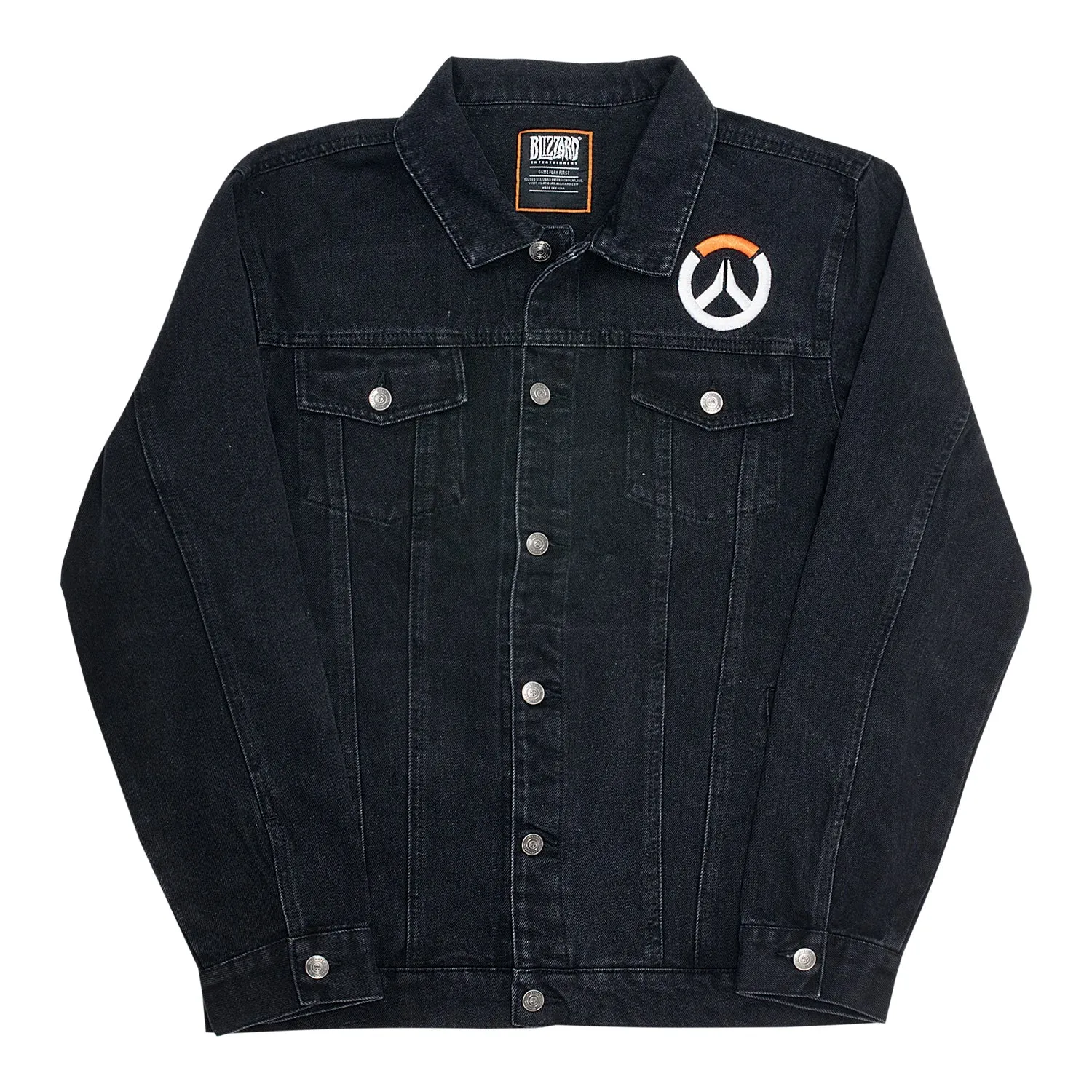 Overwatch Denim Black Button-Up Jacket