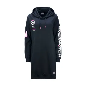 Overwatch D.Va Women's Black Pullover Hoodie Dress