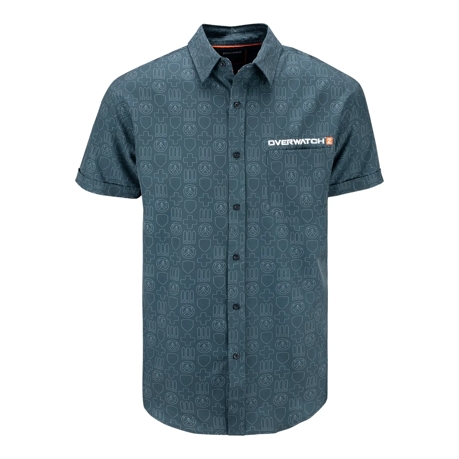 Overwatch Grey Button-Up Shirt