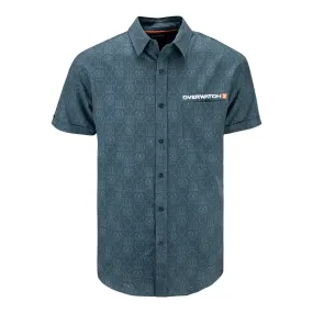 Overwatch Grey Button-Up Shirt