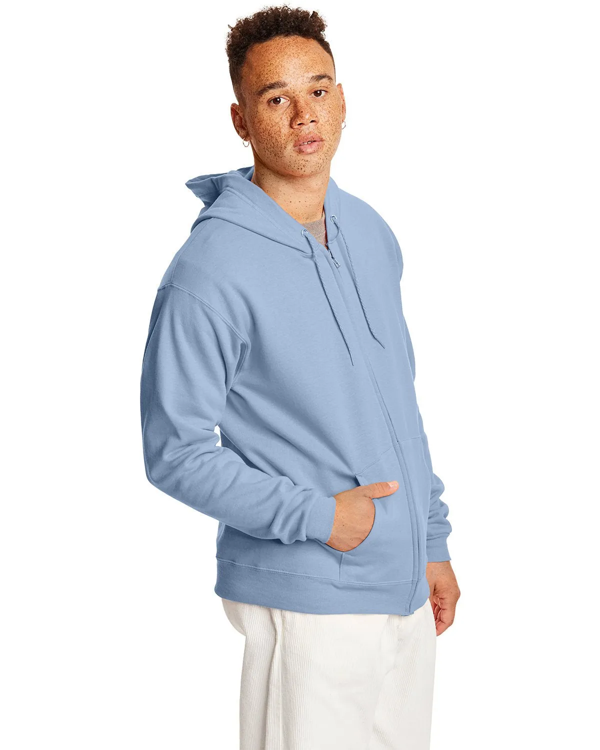 P180-Hanes-LIGHT BLUE