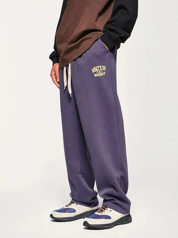 Purple "What's Up Buddy" Fleece Sweatpants