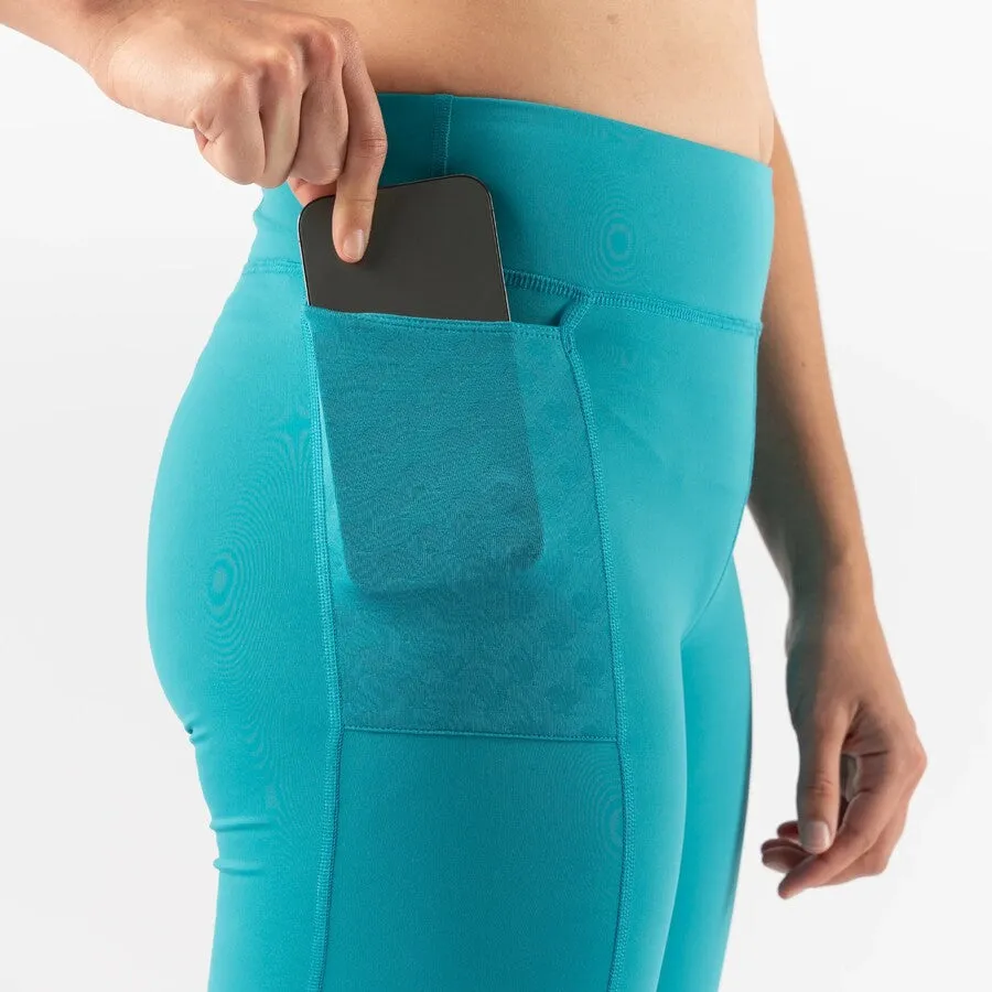 rabbit Leggy 7" Tights | Tahitian Teal | Womens