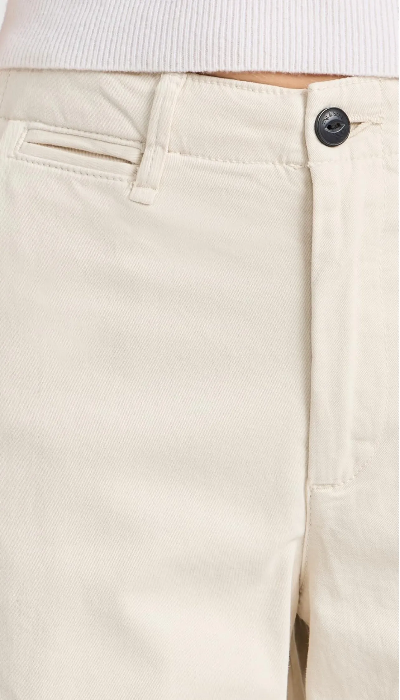 Rag & Bone Sofie Wide Leg Chino Pants Color Turtledove Size 16