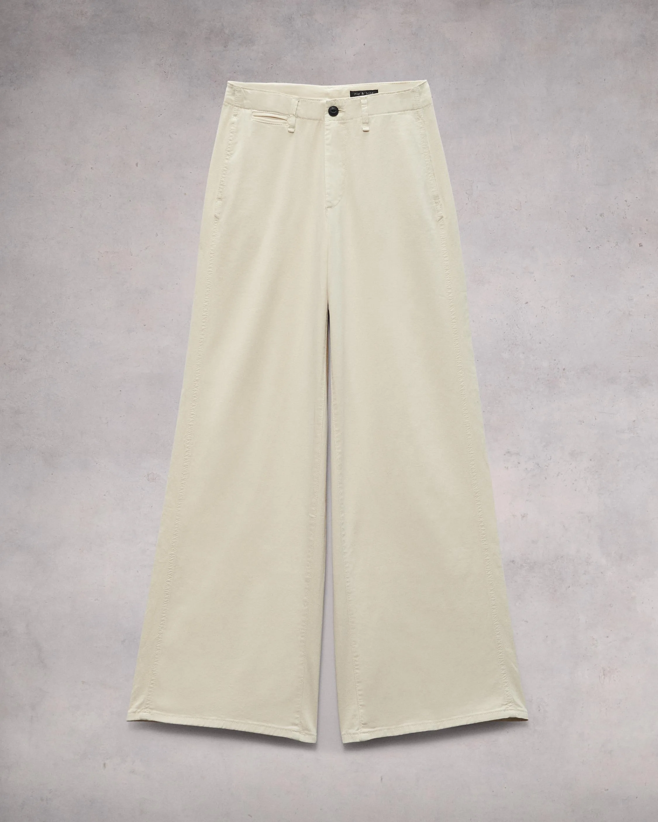 Rag & Bone Sofie Wide Leg Chino Pants Color Turtledove Size 16