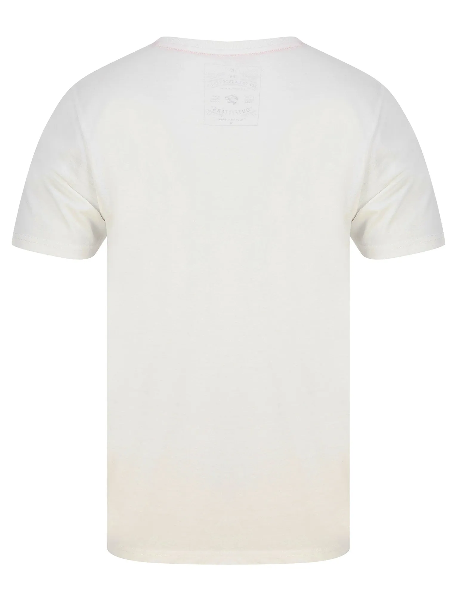 Ravens Gradient Ombre Motif Cotton Jersey T-Shirt in Snow White - Tokyo Laundry