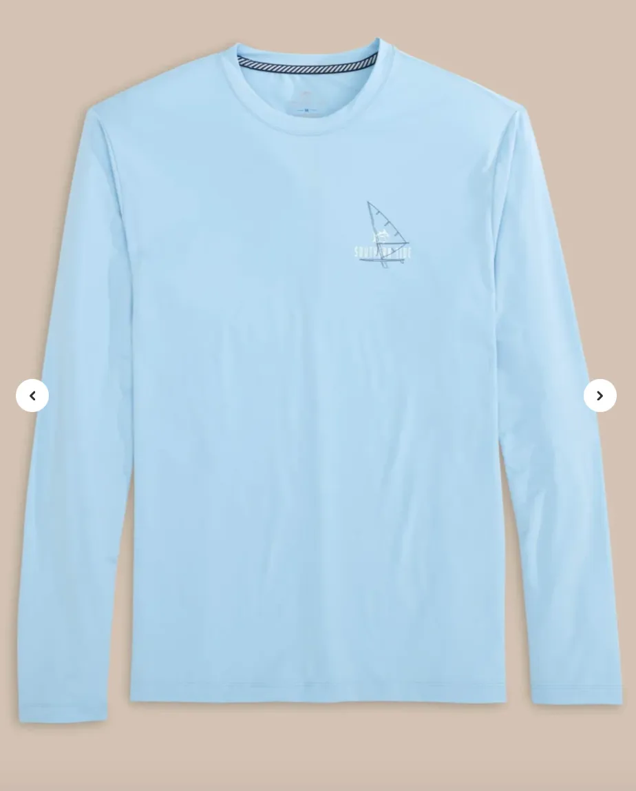 Southern Tide Windsurfer Performance Tee Blue