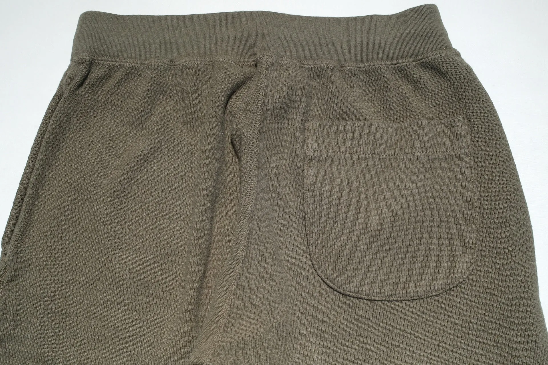 Stevenson Overall Co. Heavyweight Waffle Thermal Sweatpants (Olive)
