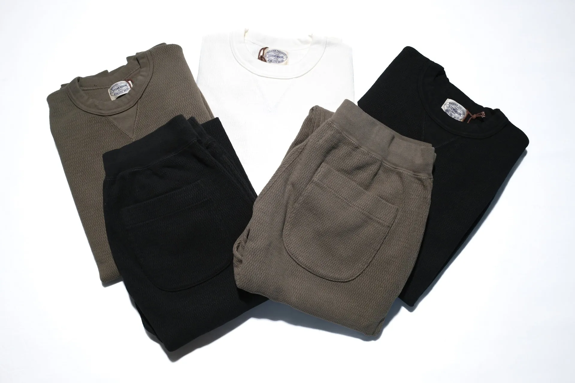 Stevenson Overall Co. Heavyweight Waffle Thermal Sweatpants (Olive)