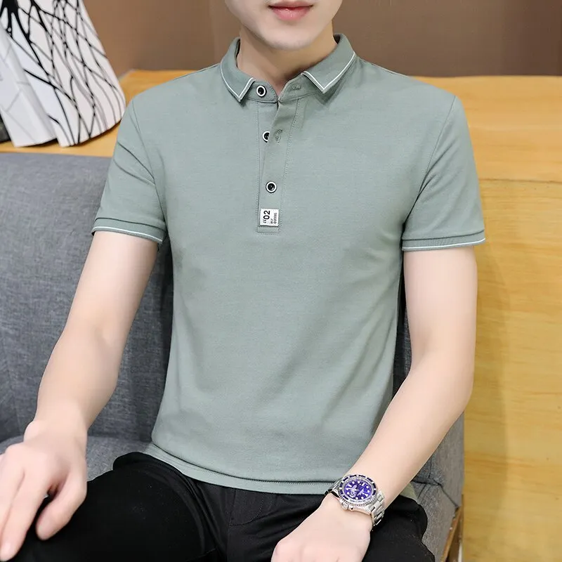 Summer Cotton T-Shirt Men's Slim Fit