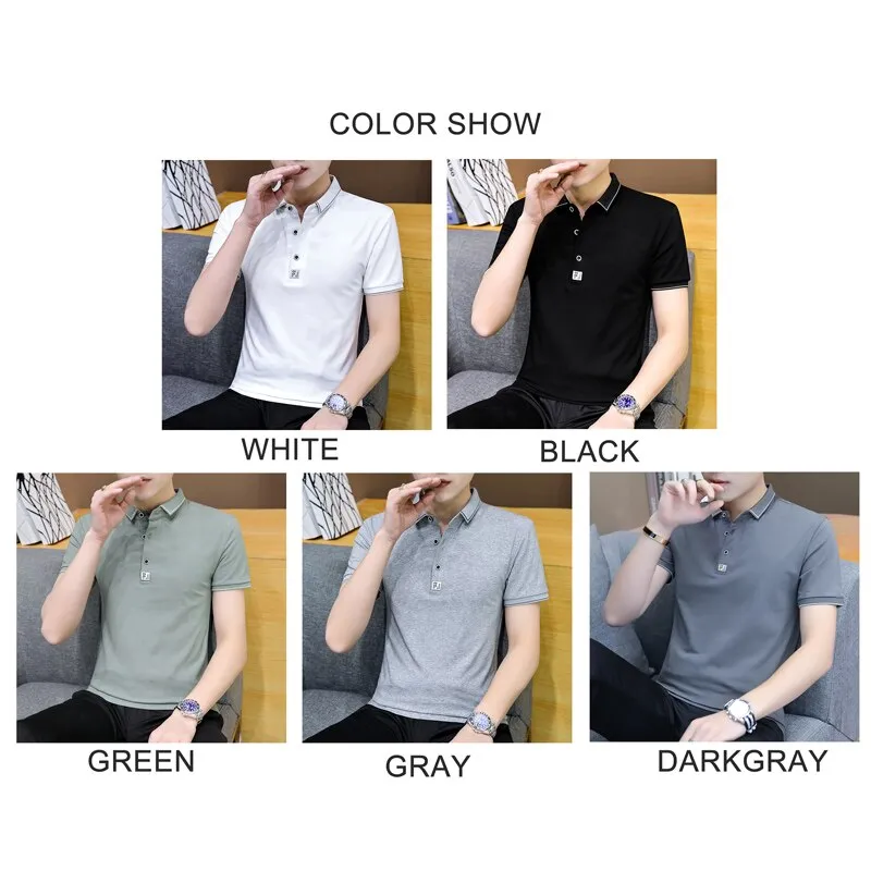 Summer Cotton T-Shirt Men's Slim Fit