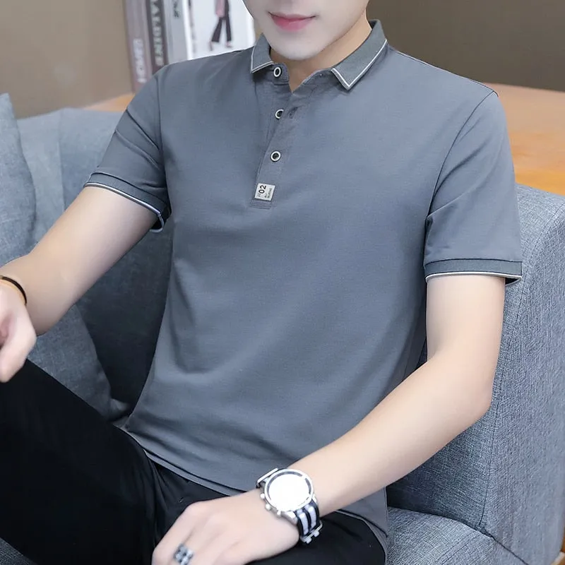 Summer Cotton T-Shirt Men's Slim Fit