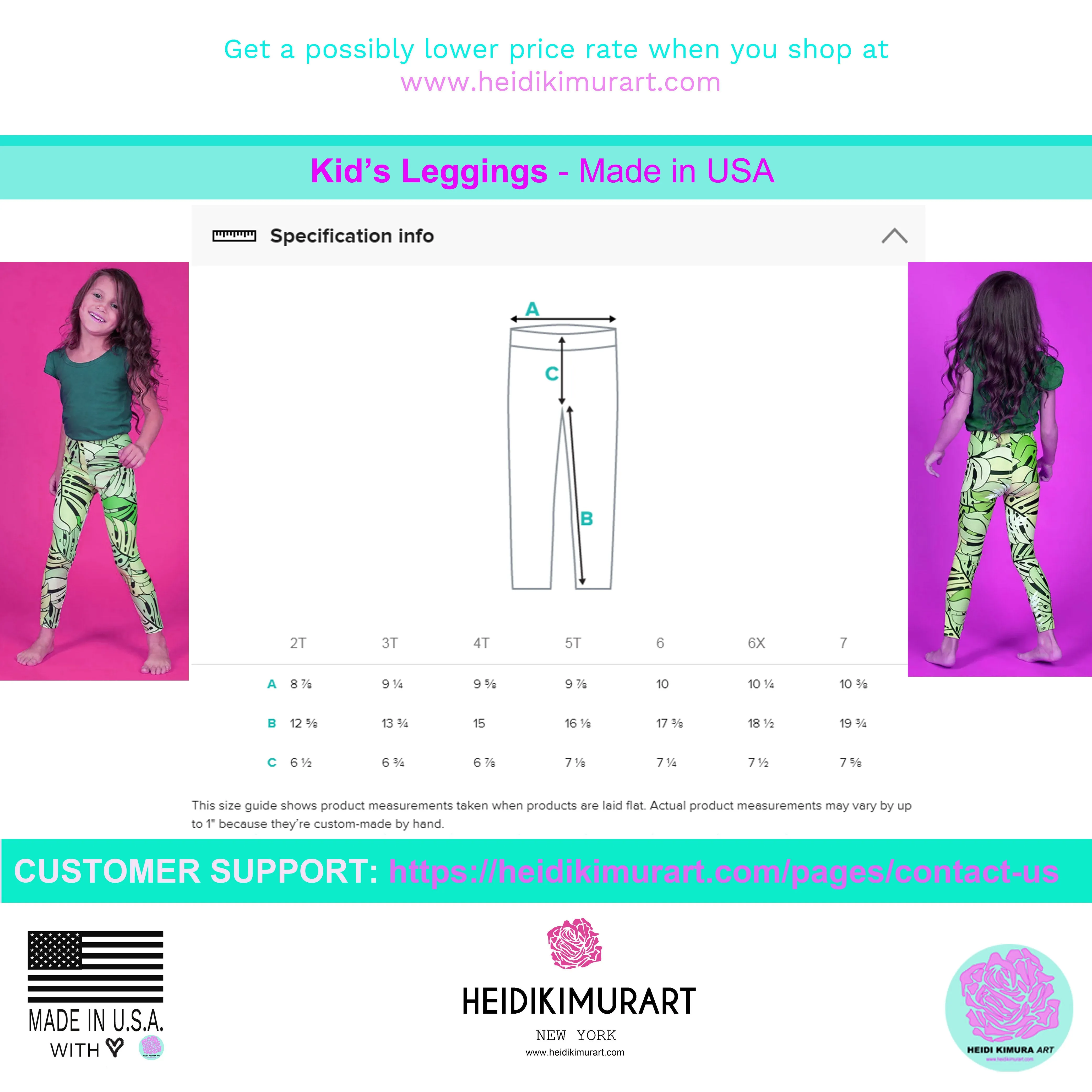 Teal Blue Kid's Leggings, Solid Color Premium Fashion Tights For Boys & Girls-Made in USA/EU/MX