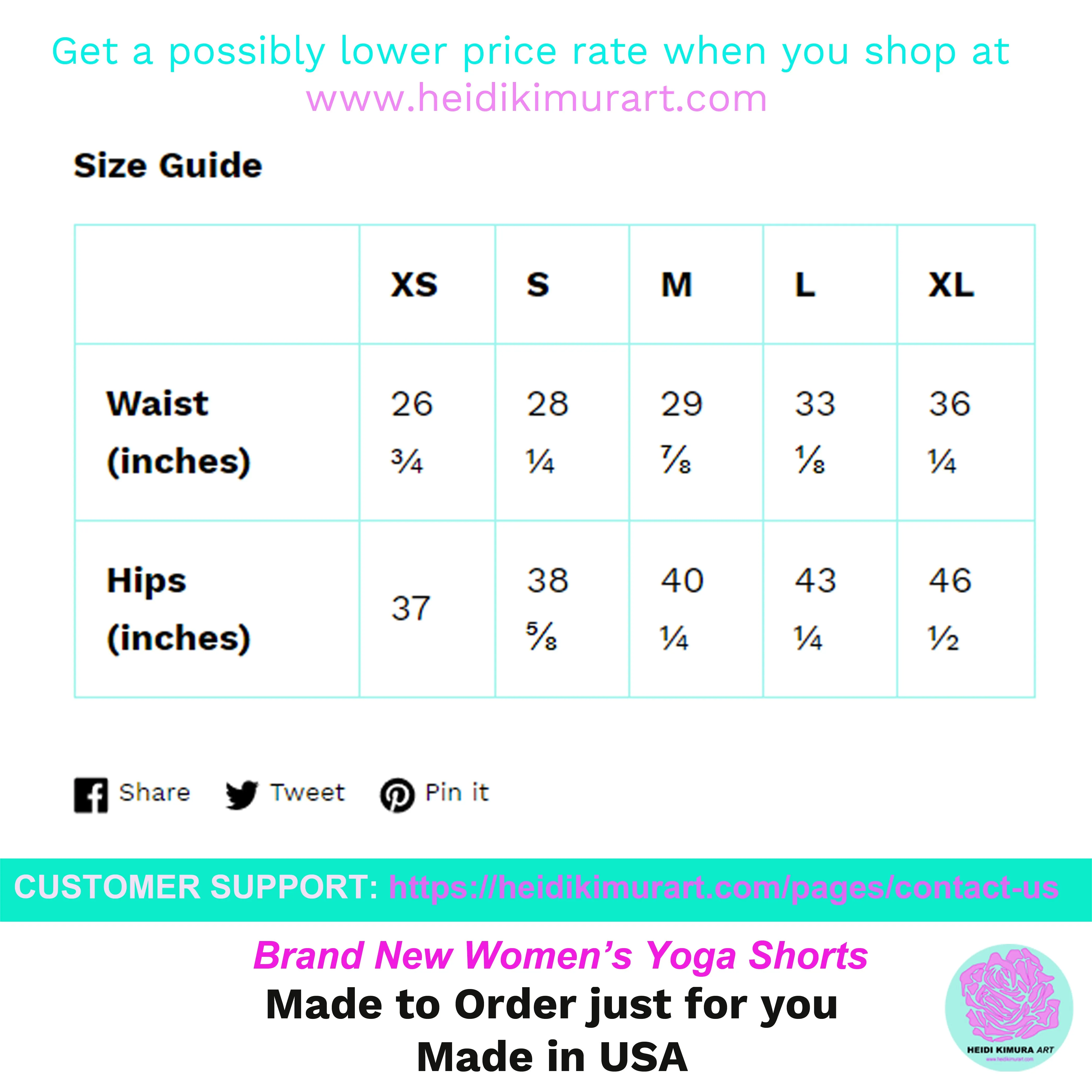 Teal Blue Yoga Shorts, Solid Color Premium Quality Fitness Workout Yoga Shorts- Made in USA/EU